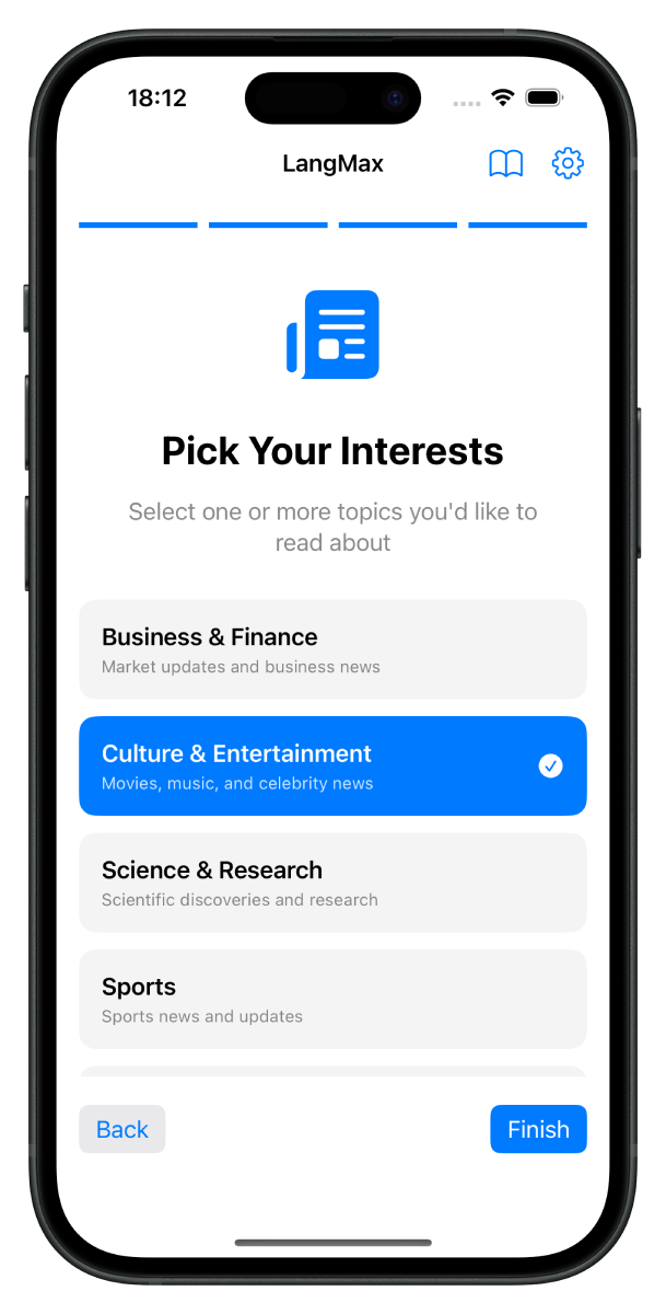 Pick your interests
